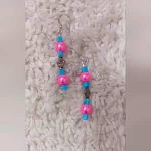 Handcrafted Be A Little Different Glass Beaded Hippy Earrings